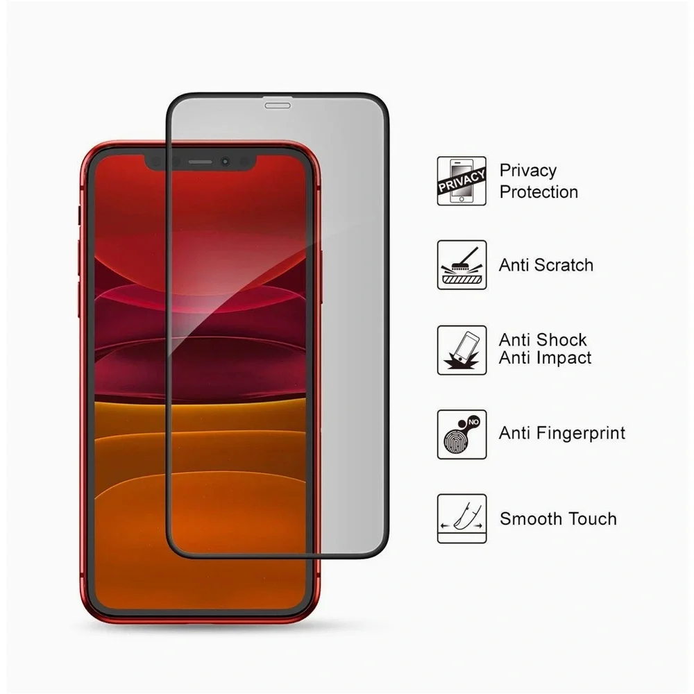 Privacy Screen Protector for Apple iPhone 11 - Black